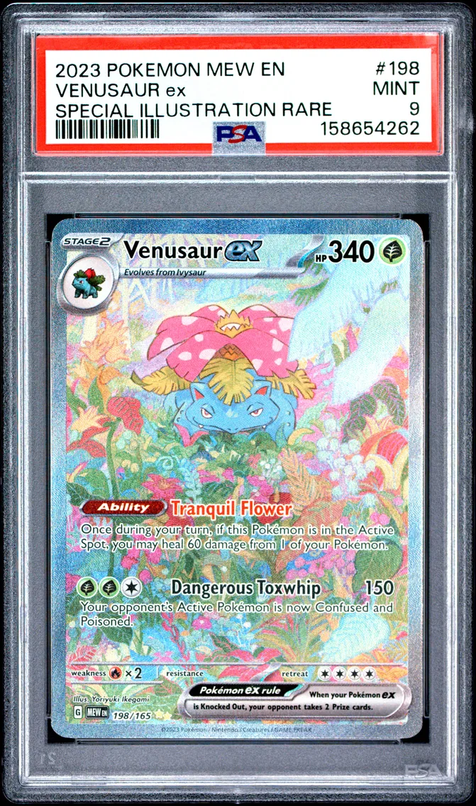 2023 #198 VENUSAUR ex PSA 9 Mew EN-151