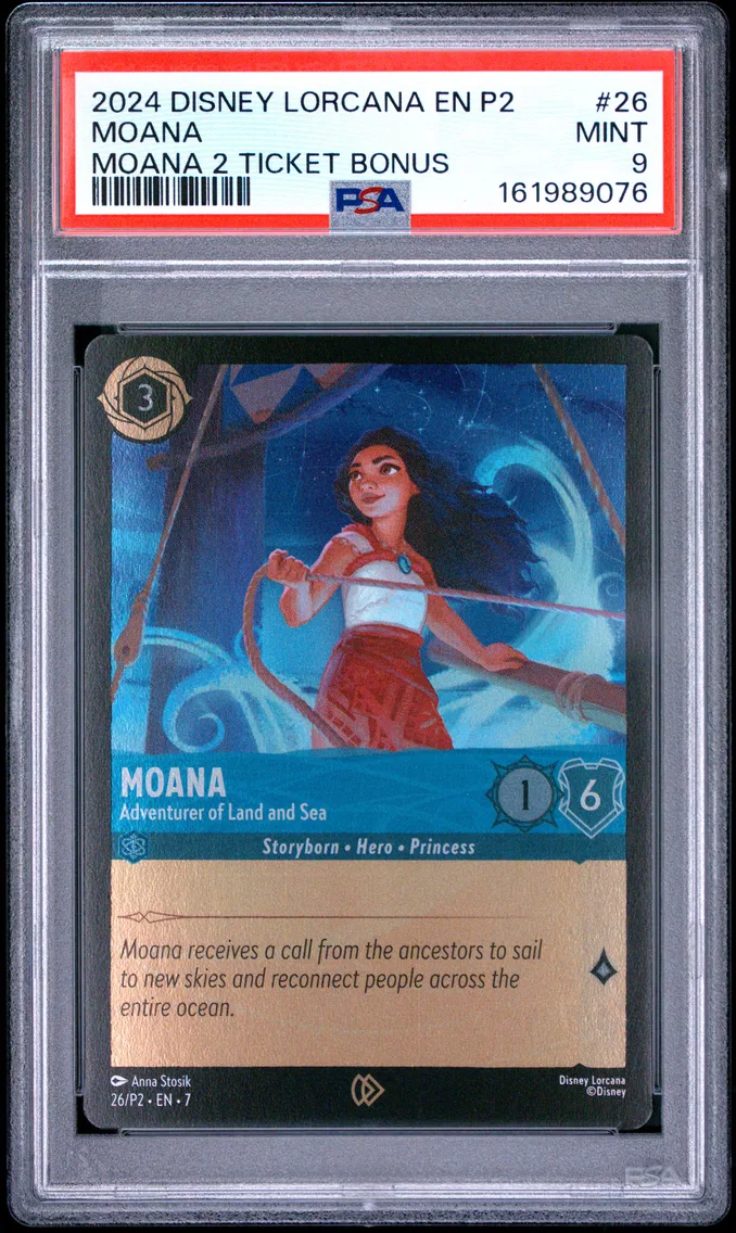 2024 #26 MOANA PSA 9 Disney Lorcana EN P2-Promo