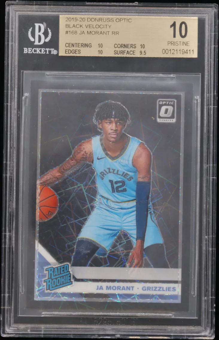 2019 #168 Ja Morant RR BGS 10 Donruss Optic Black Velocity