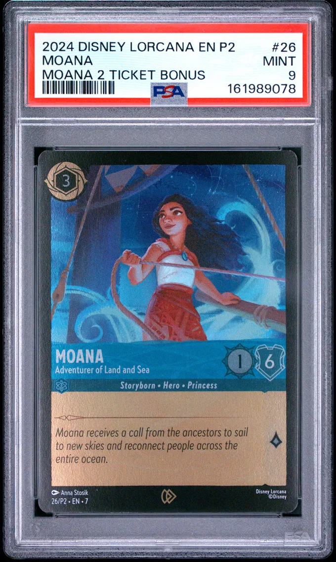2024 #26 MOANA PSA 9 Disney Lorcana EN P2-Promo