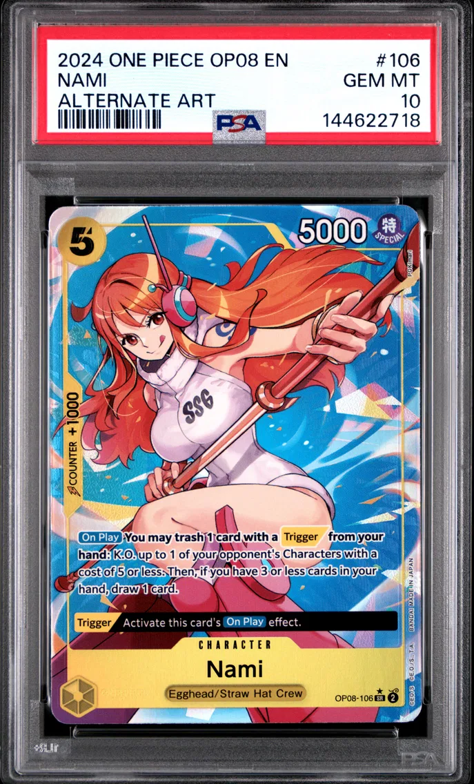 2024 #106 Nami PSA 10 One Piece OP08-Two Legends