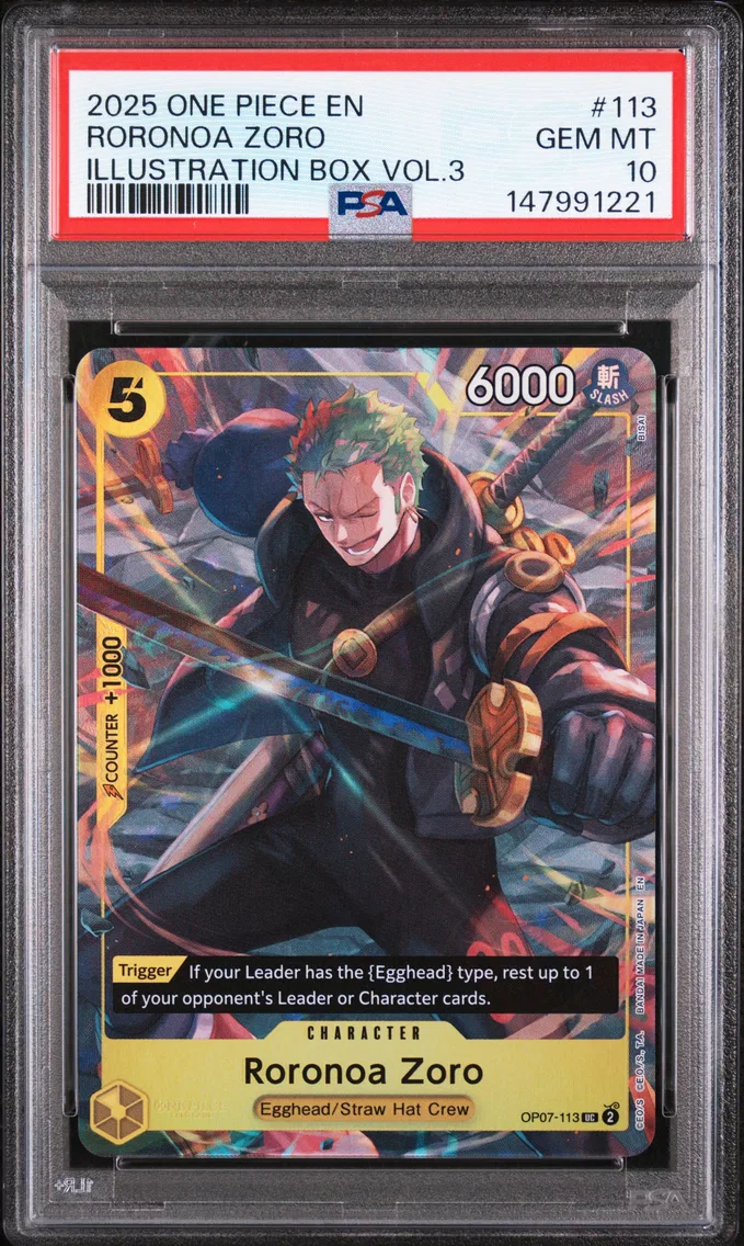 2025 #113 Roronoa Zoro PSA 10 One Piece Promos