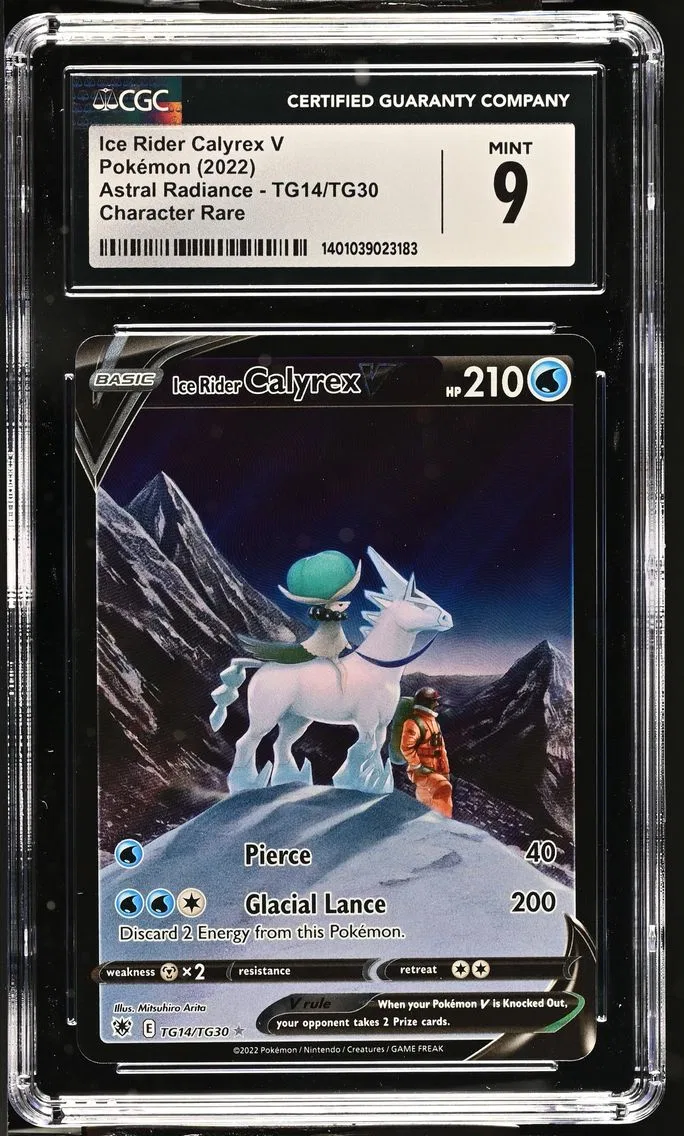 2022 #TG14/TG30 Ice Rider Calyrex V CGC 9 Astral Radiance - English