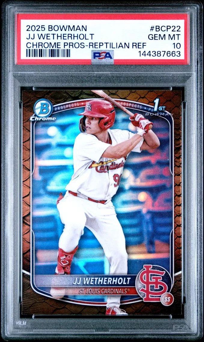 2025 #BCP22 JJ Wetherholt PSA 10 Bowman Chrome Prospects