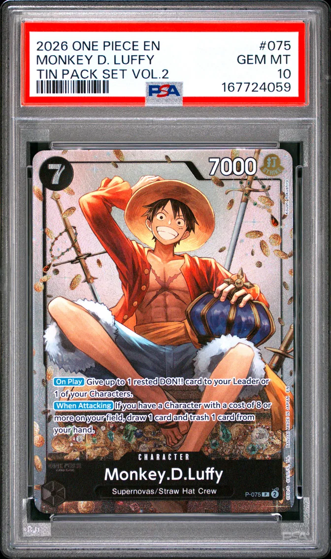 2026 #075 Monkey D. Luffy PSA 10 One Piece Promos