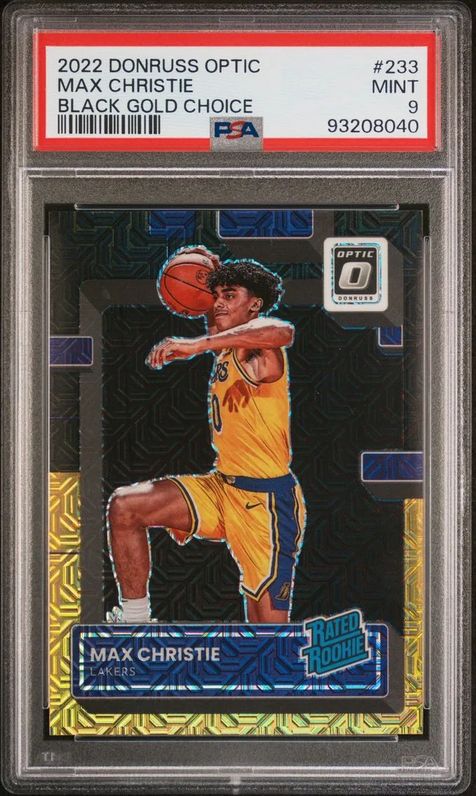 2022 #233 Max Christie PSA 9 Panini Donruss Optic