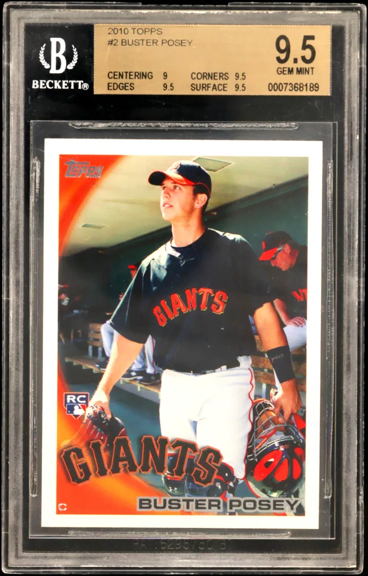 2010 #2 Buster Posey RC BGS 9.5 Topps