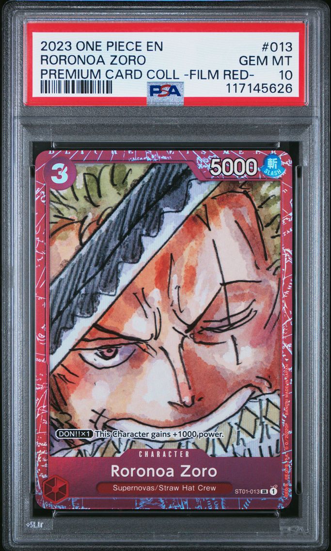 2023 #013 Roronoa Zoro PSA 10 One Piece Premium Card Collection -One Piece Film Red-