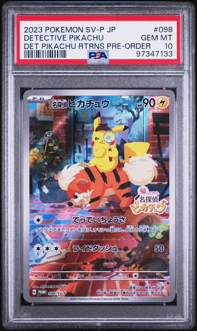 2023 #098 Detective Pikachu PSA 