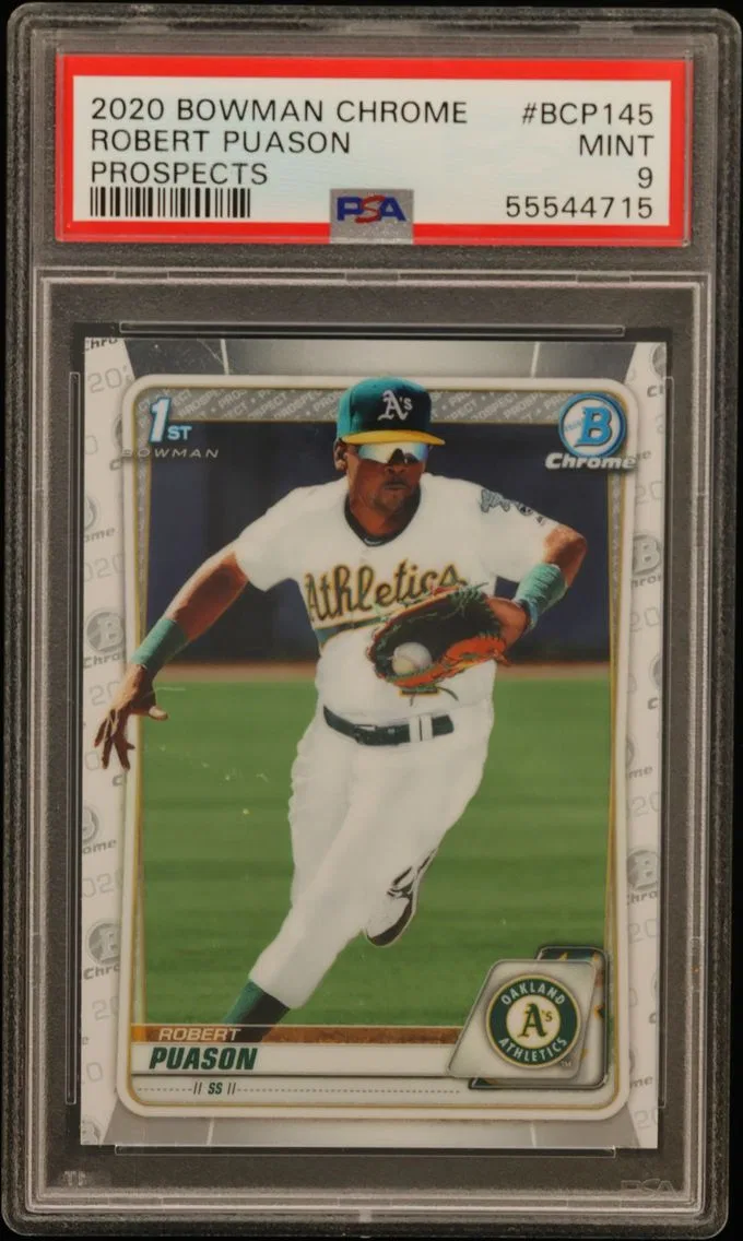 2020 #BCP145 Robert Puason PSA 9 Bowman Chrome Prospects