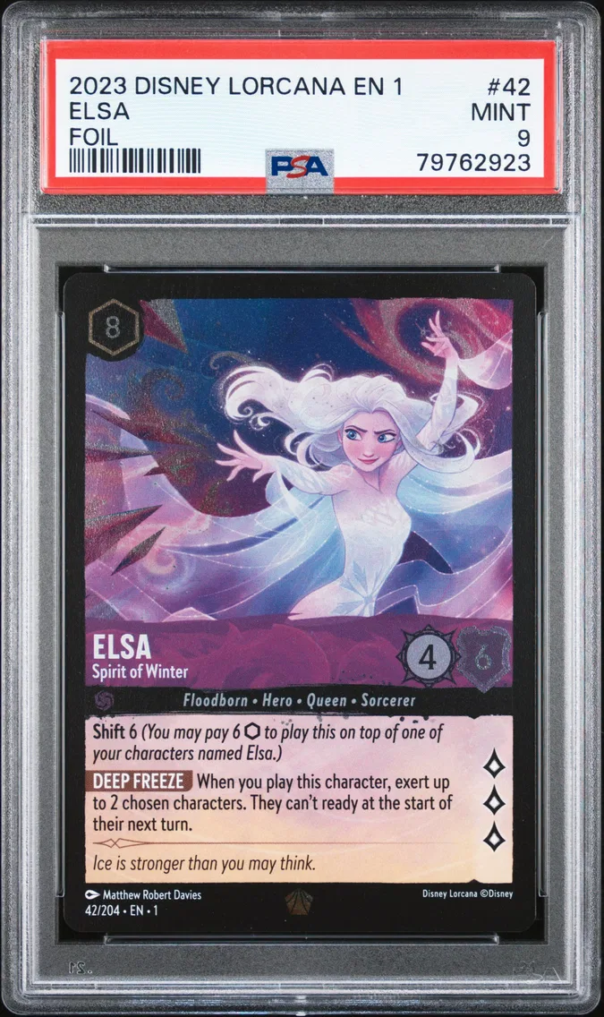 2023 #42 Elsa - Spirit of Winter PSA 9 Disney Lorcana EN 1-the First Chapter