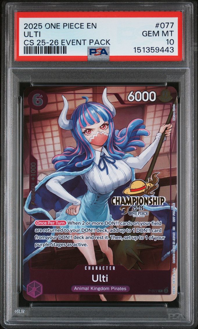 2025 #077 Ulti PSA 10 One Piece Championship 2025-26 Event Pack