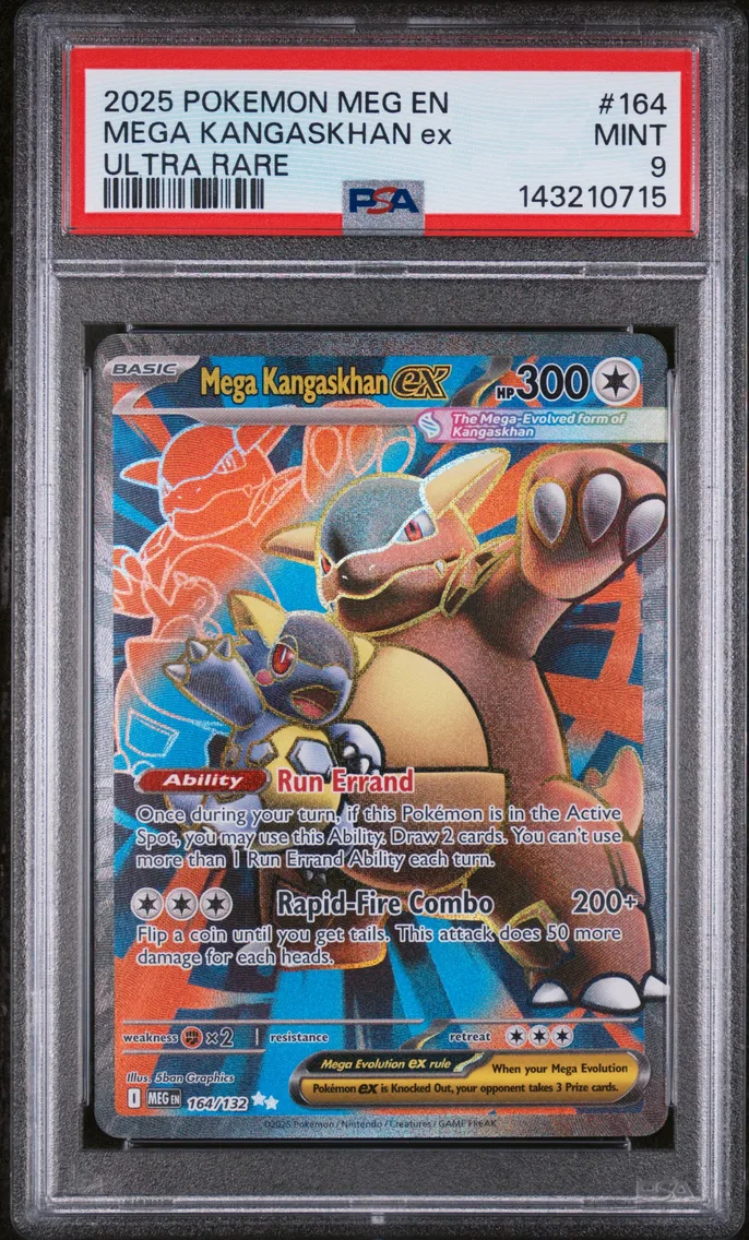2025 #164 Mega Kangaskhan EX PSA 9 Meg EN-Mega Evolution