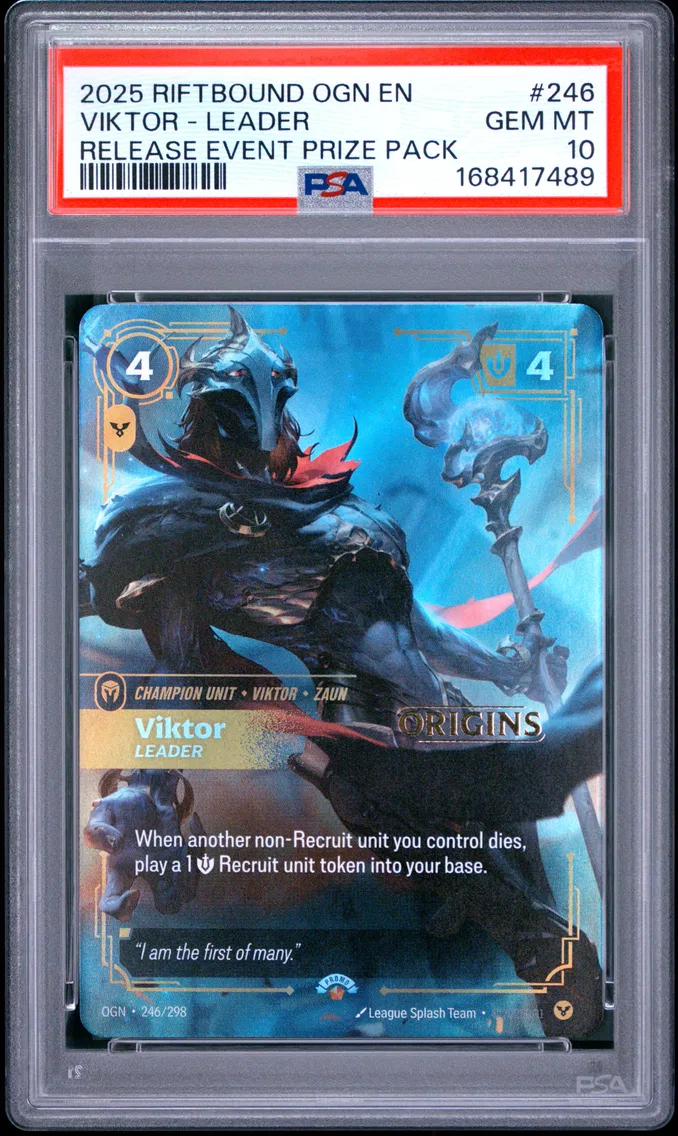 2025 #246 Viktor - Leader PSA 10 Riftbound: League of Legends Ogn-Origins