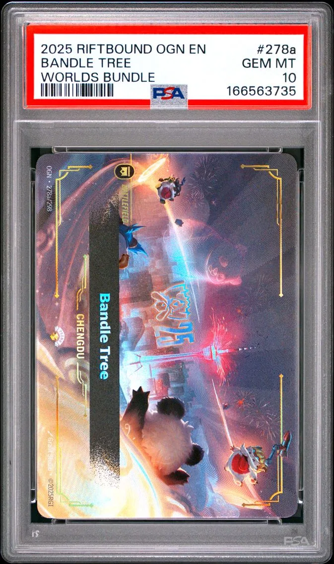 2025 #278a BANDLE TREE PSA 10 Riftbound: League of Legends Ogn-Origins