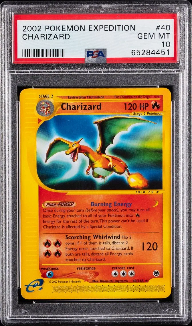 2002 #40 Charizard PSA 10 Expedition Pokemon