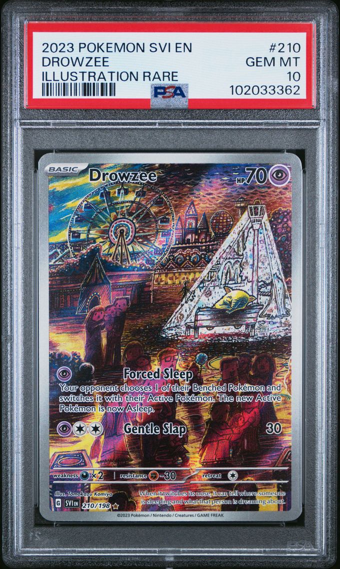 2023 #210 DROWZEE PSA 10 POKEMON SVI EN-SCARLET & VIOLET | ILLUSTRATION RARE
