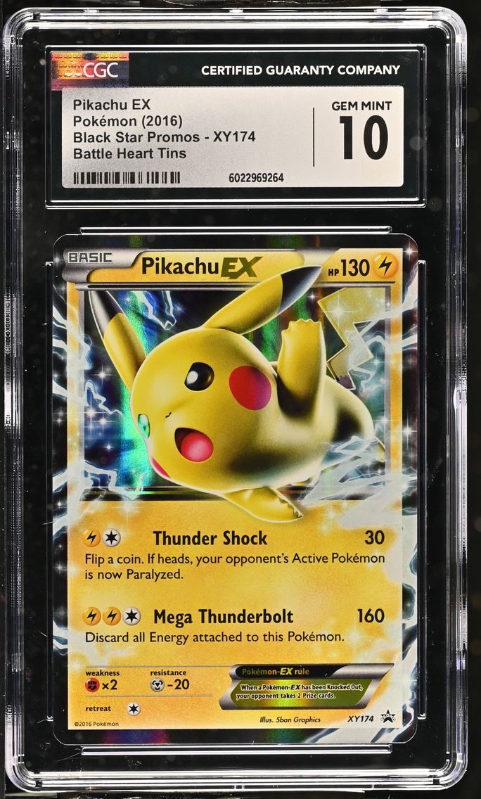 2016 #XY174 Pikachu EX CGC 10 Bl