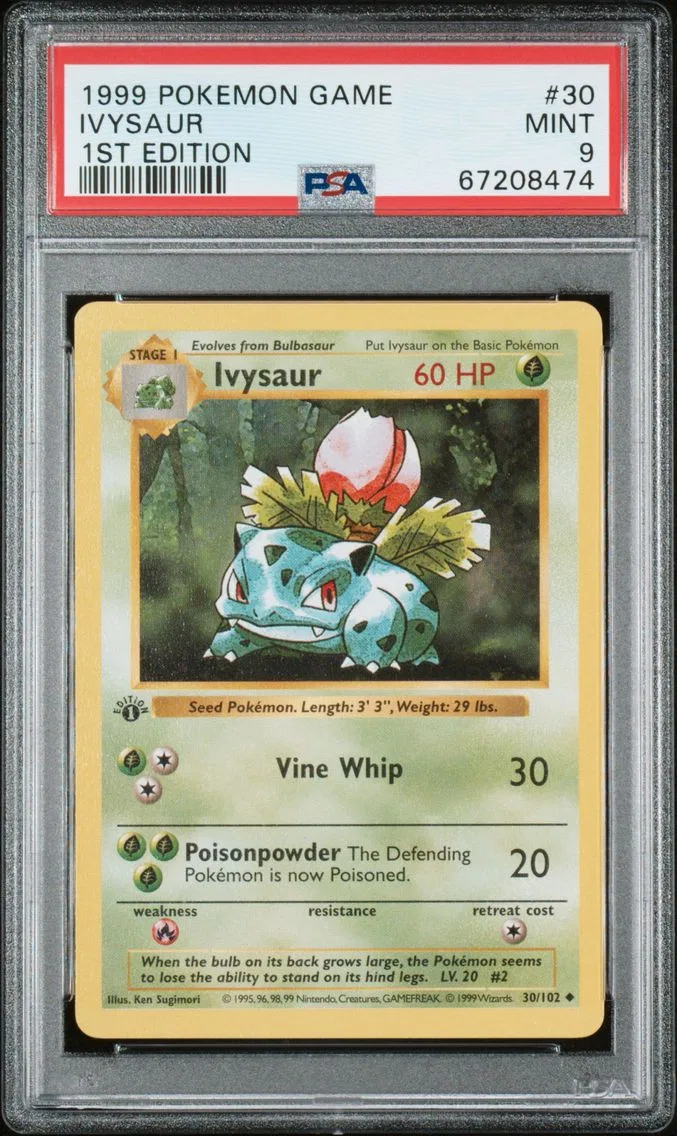 1999 #30 Ivysaur 1st Edition PSA