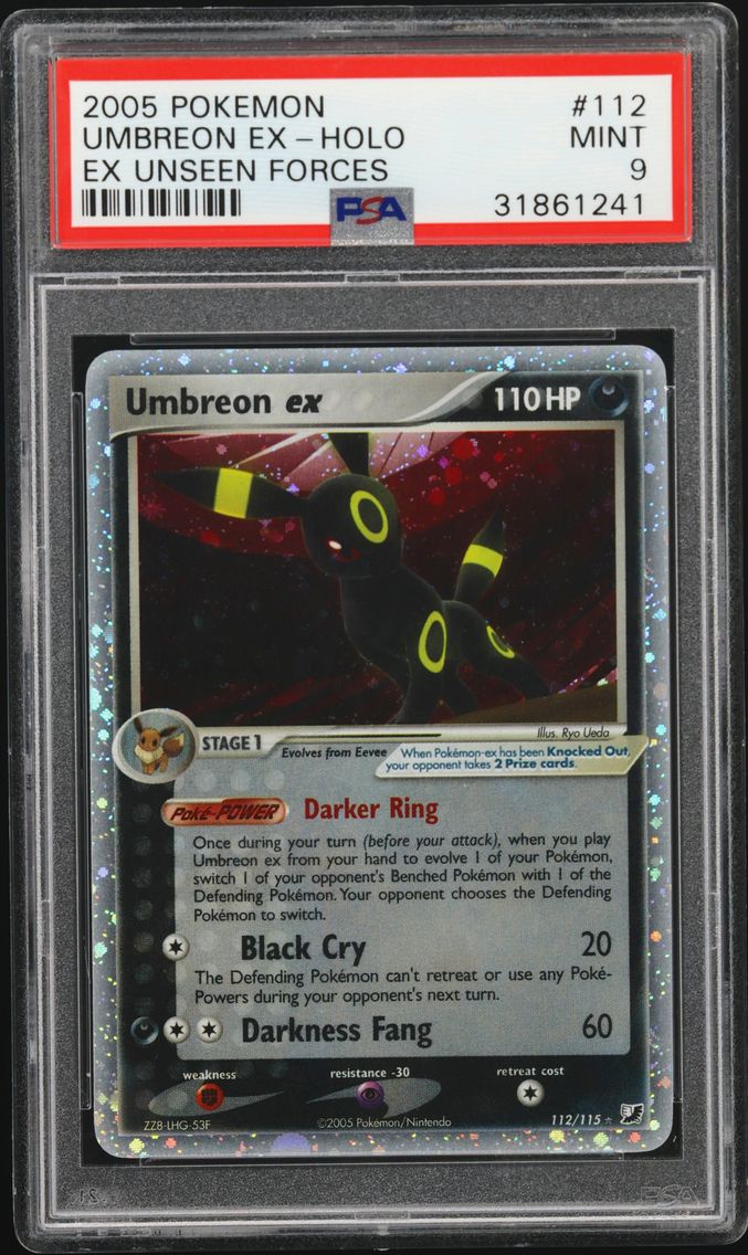 2005 #112 Umbreon EX-Holo PSA 9 