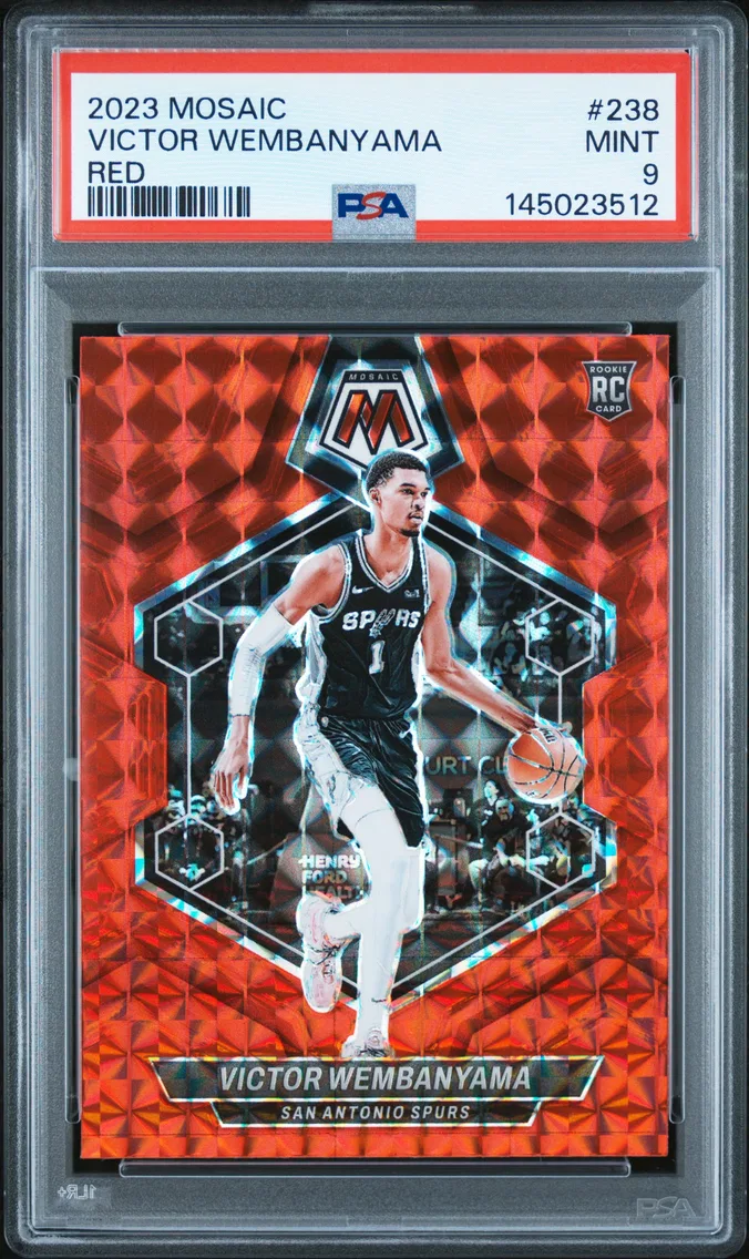 2023 #238 Victor Wembanyama PSA 9 Panini Mosaic
