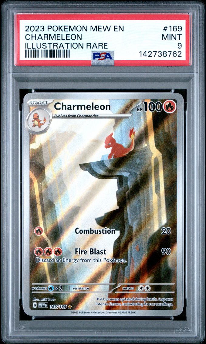 2023 #169 Charmeleon PSA 9 Mew E