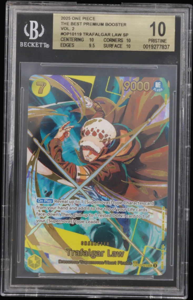 2025 #OP10119 Trafalgar Law SP BGS 10 One Piece Card Game ONE PIECE CARD THE BEST Premium Booster Vol. 2