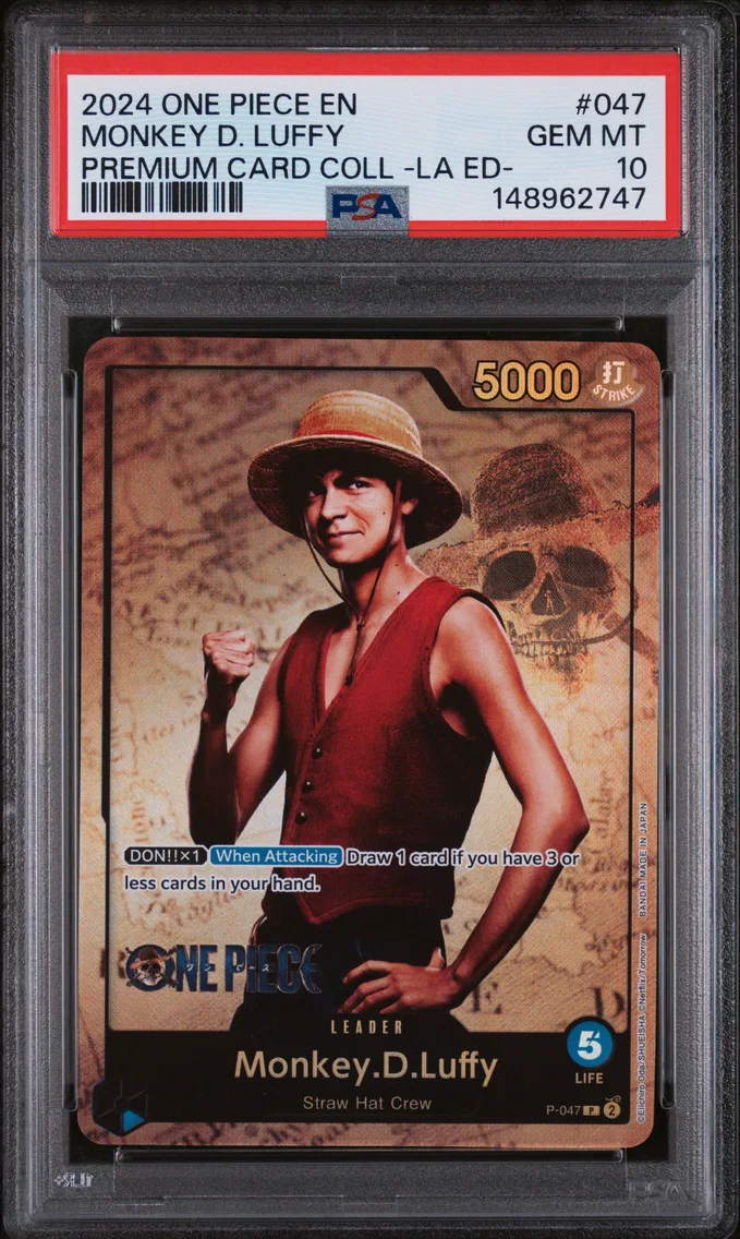 2024 #047 Monkey D. Luffy PSA 10 One Piece Premium Card Collection -Live Action Edition-