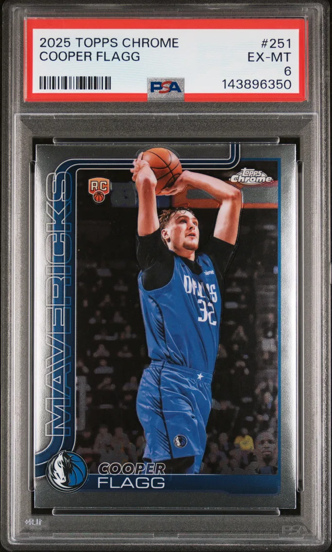 2025 #251 Cooper Flagg PSA 6 Topps Chrome