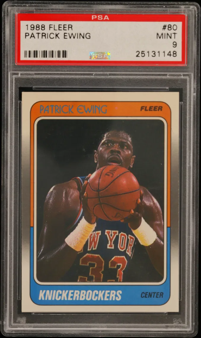 1988 #80 Patrick Ewing PSA 9 Fleer