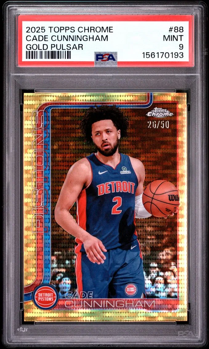 2025 #88 Cade Cunningham PSA 9 Topps Chrome
