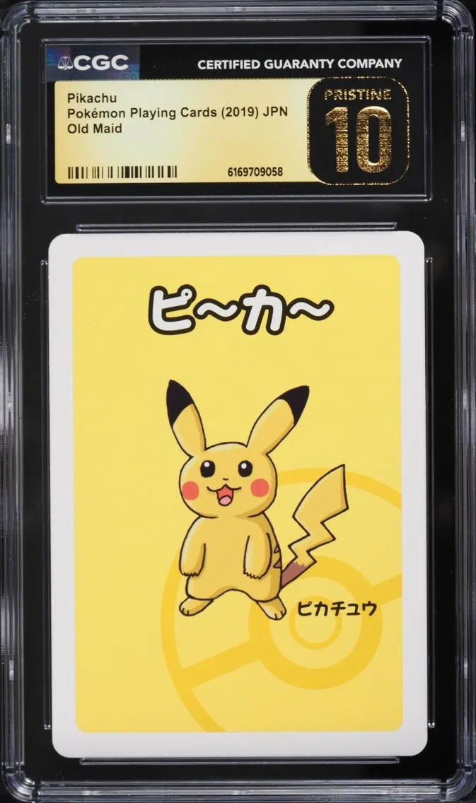 2019 Pokemon Japanese Playing Cards Old Maid Pikachu CGC 10 PRISTINE