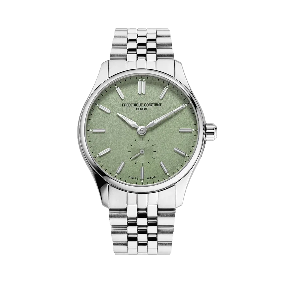 Frederique Constant Classics Index Automatic Steel 39mm - Green on Bracelet