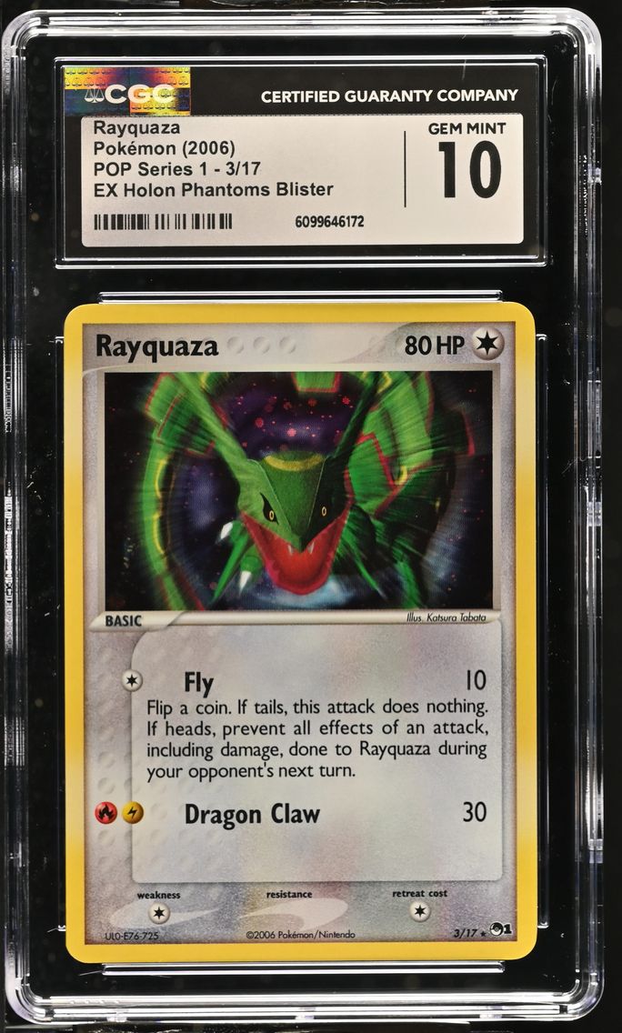 2006 #3 Rayquaza CGC 10 POP Seri