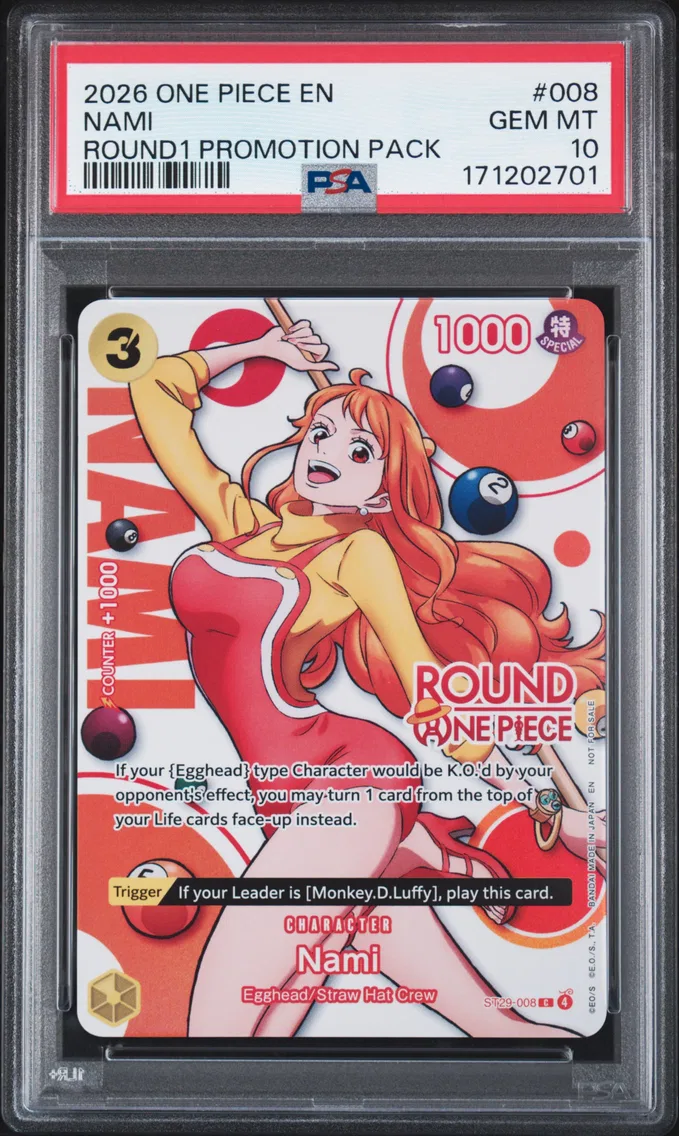 2026 #008 Nami PSA 10 One Piece ROUND1 Promotion Pack