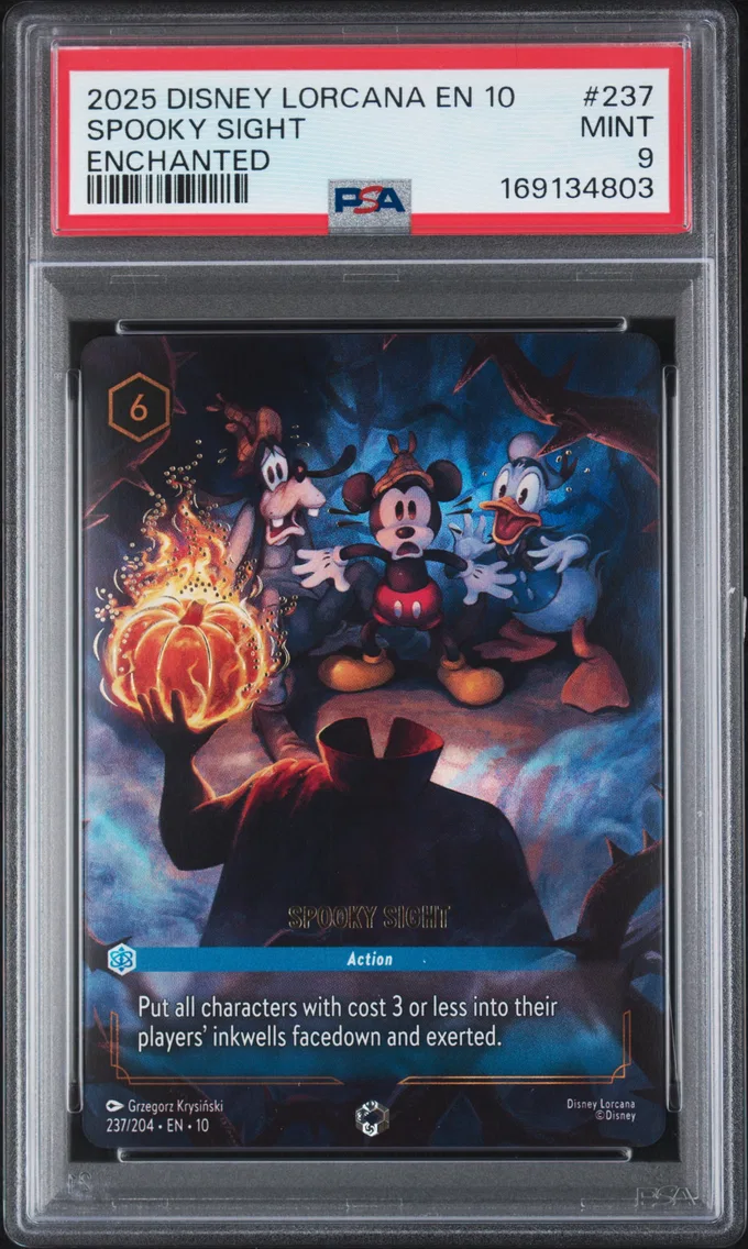 2025 #237 Spooky Sight PSA 9 Disney Lorcana EN 10-Whispers in the Well