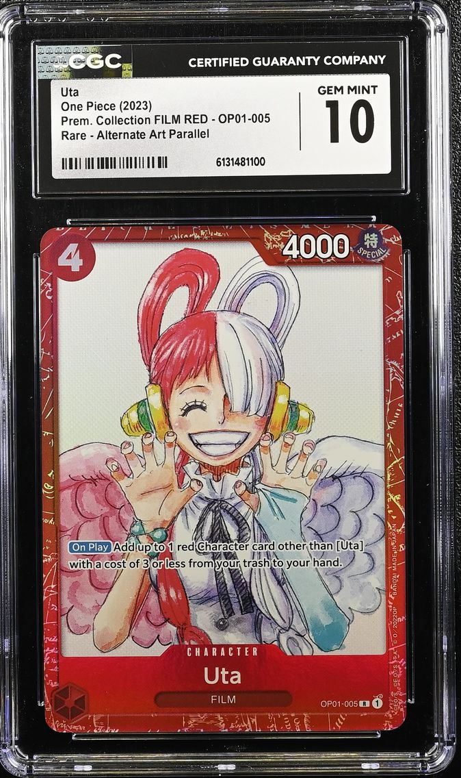 2023 #OP01-005 Uta CGC 10 Premium Collection FILM RED (Foil) - English