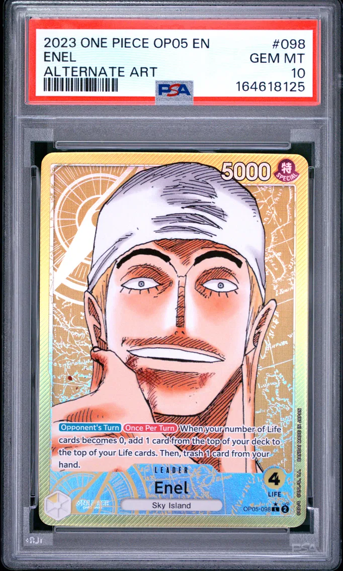 2023 #098 Enel PSA 10 One Piece OP05-Awakening of the New Era