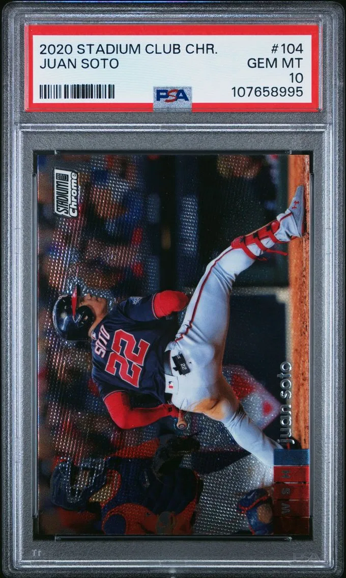 2020 #104 Juan Soto PSA 10 Stadium Club Chrome