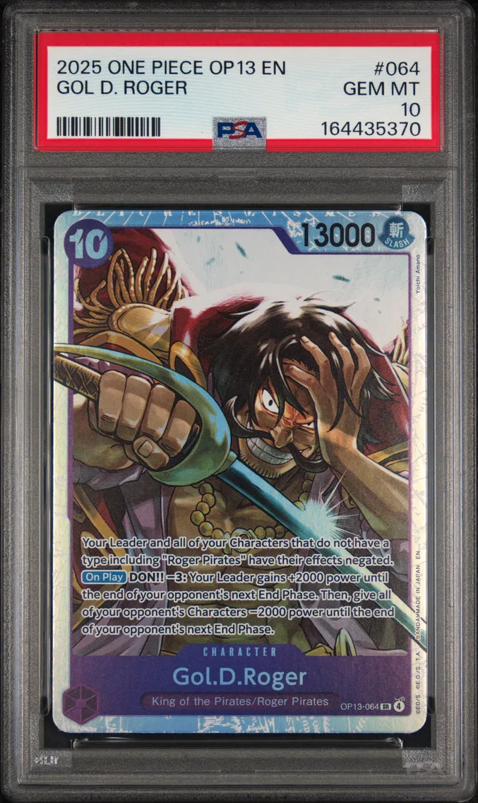 2025 #064 Gol D. Roger PSA 10 One Piece OP13-Carrying on His Will