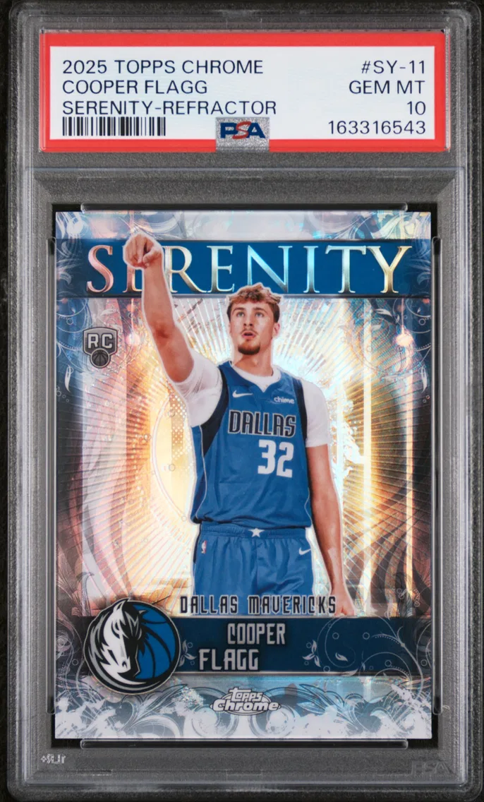 2025 #SY-11 Cooper Flagg PSA 10 Topps Chrome Serenity