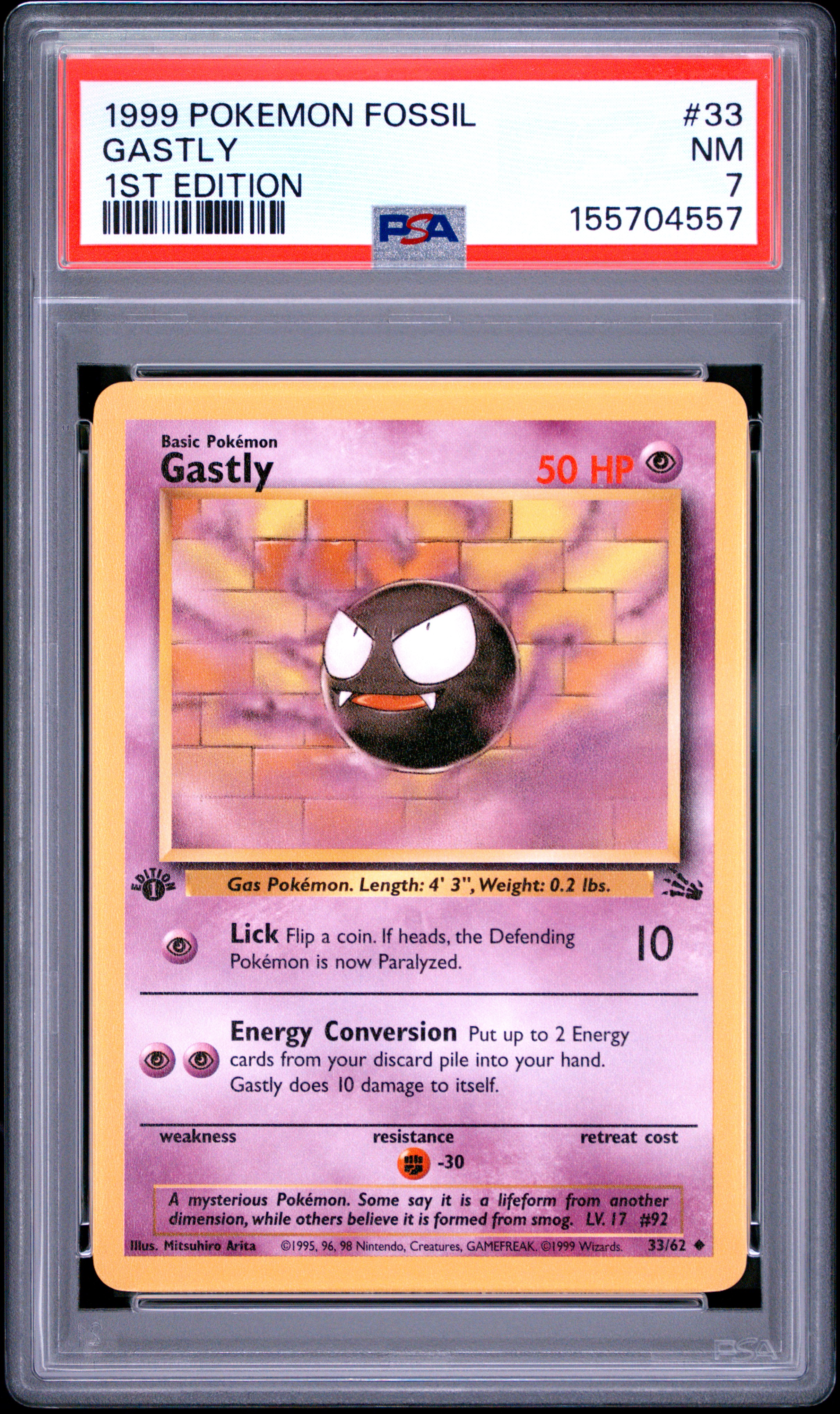 Gastly 1st Edition