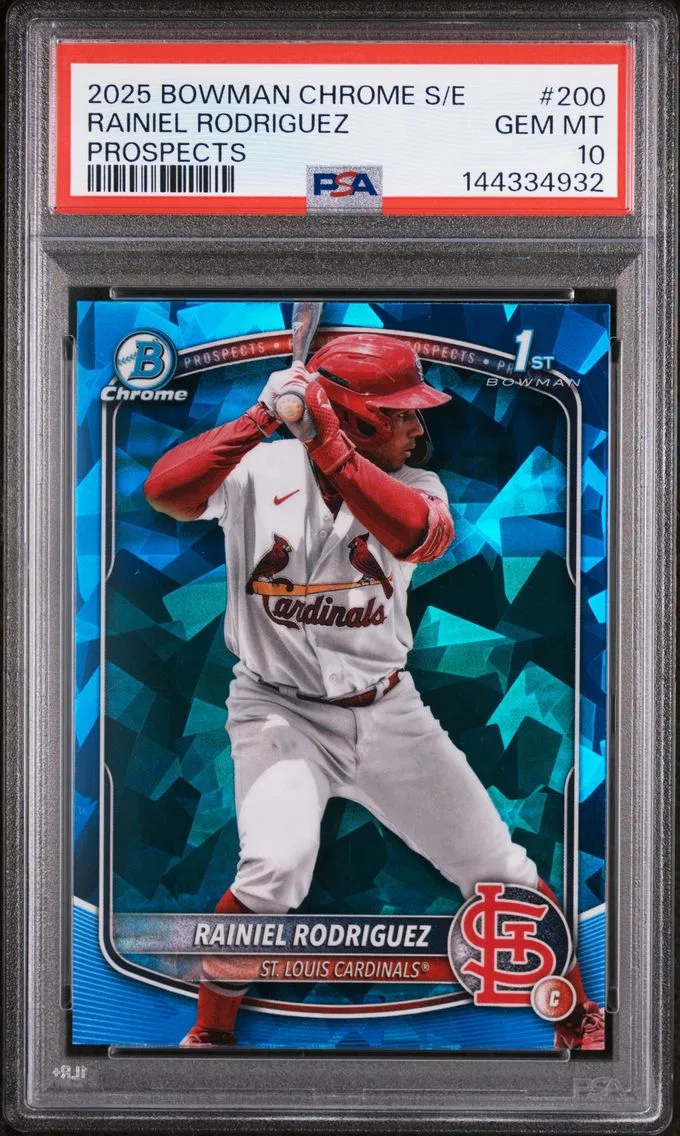 2025 #200 RAINIEL RODRIGUEZ PSA 10 Bowman Chrome Sapphire Edition Prospects