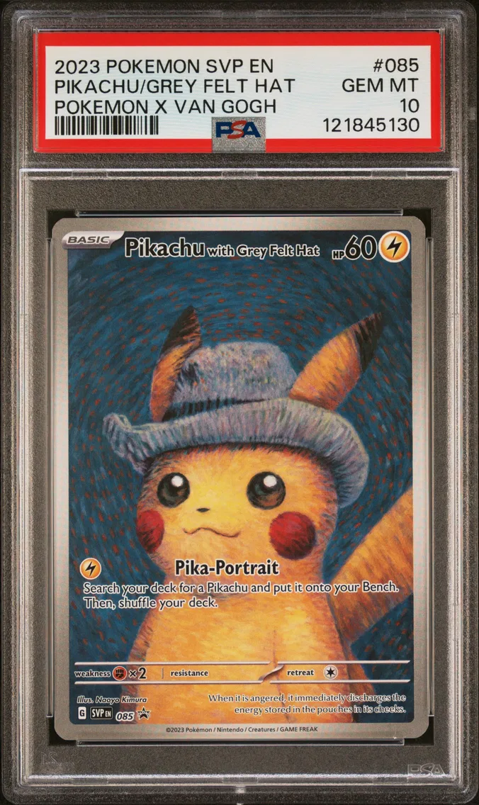 2023 #085 Pikachu With Grey Felt Hat PSA 10 Svp EN-SV Black Star Promo