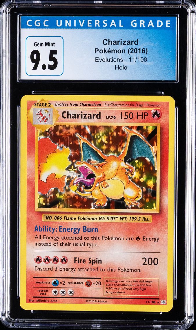 2016 #11 Charizard-Holo CGC 10 X