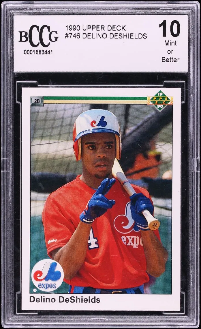 1990 #746 Delino Deshields ROOKIE BCCG 10 Upper Deck