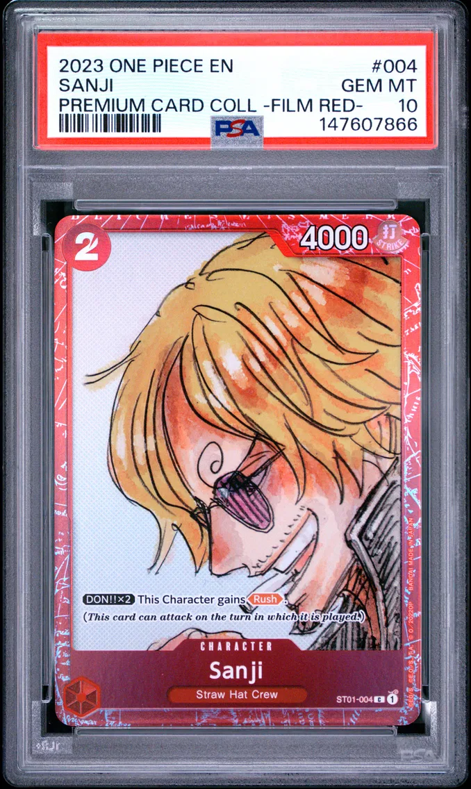 2023 #004 Sanji PSA 10 One Piece Premium Card Collection -One Piece Film Red-