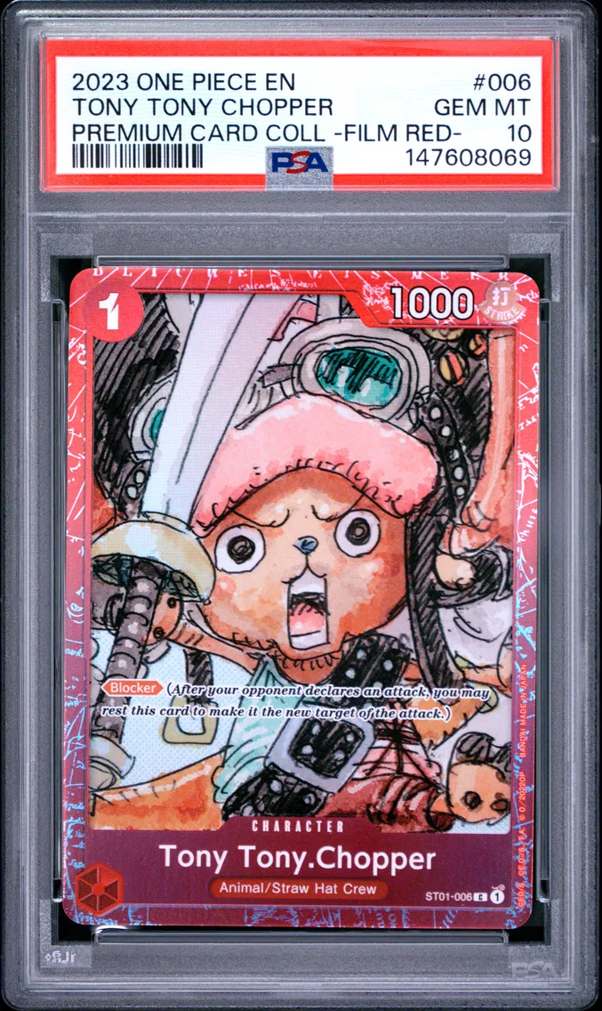 2023 #006 Tony Tony Chopper PSA 10 One Piece Premium Card Collection -One Piece Film Red-