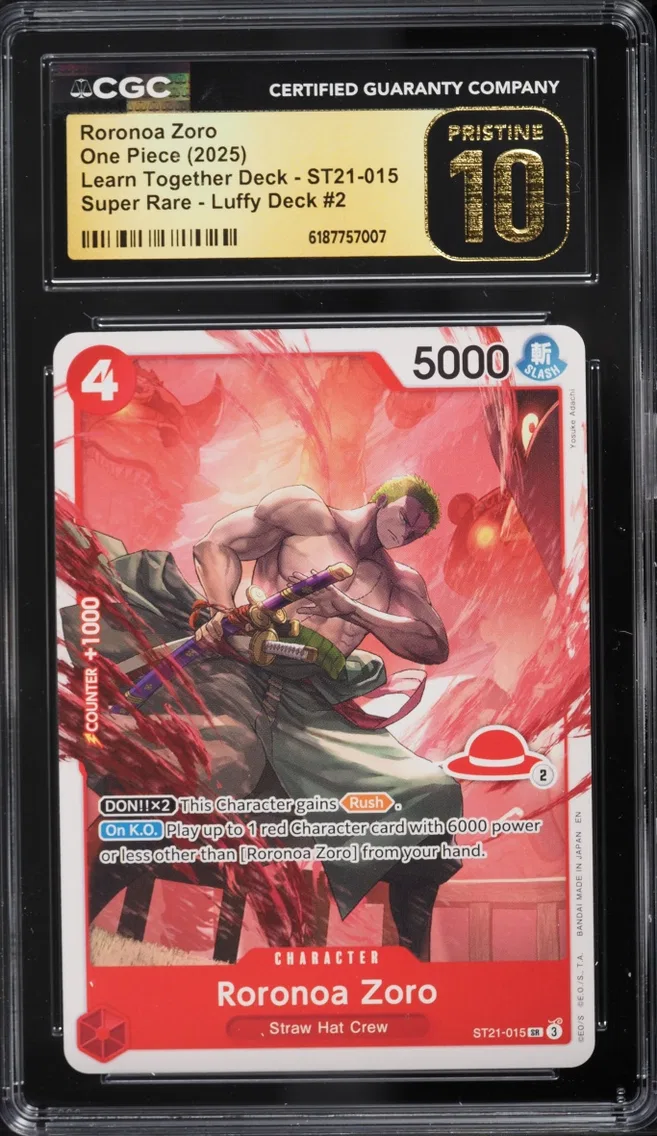2025 #2 CGC 10 One Piece Learn Together Luffy Deck