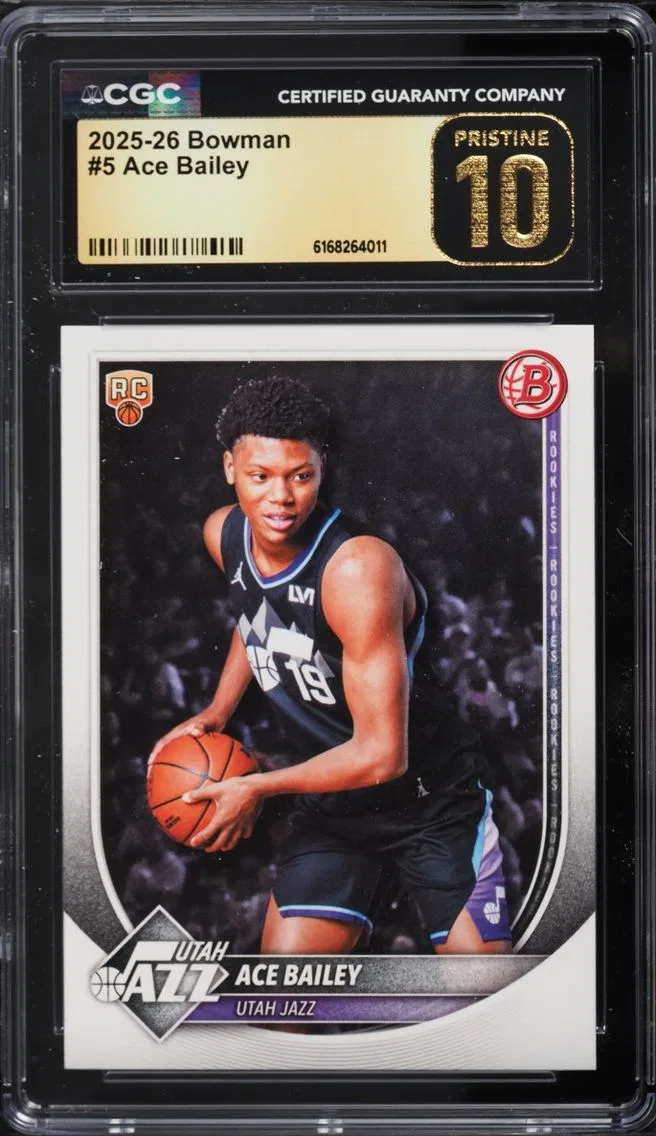 2025 Bowman Basketball Ace Bailey ROOKIE #5 CGC 10 PRISTINE